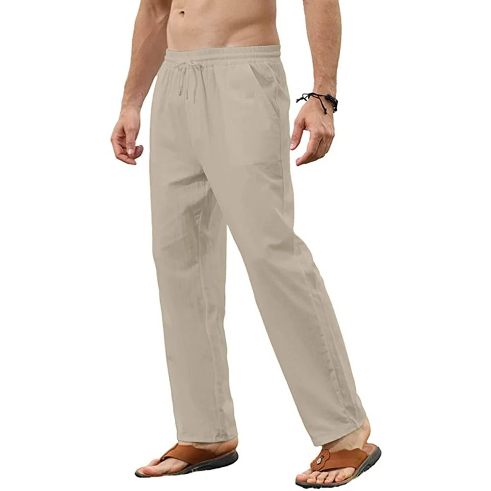 Men's Elastic Waist Casual Pants For Everyday Wear