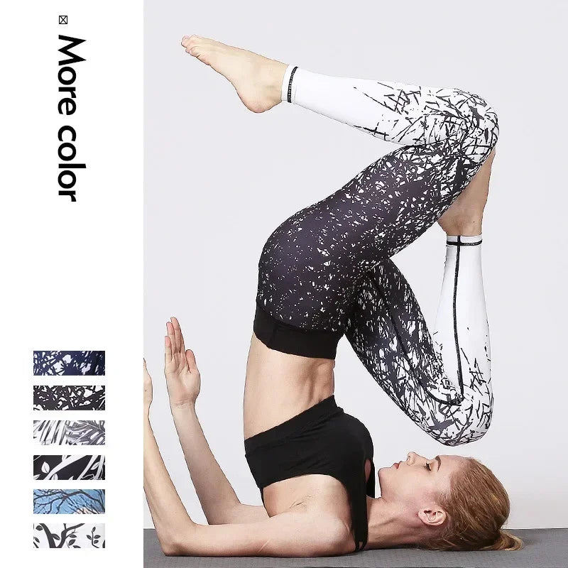Women's Printed High-Waist Workout Leggings