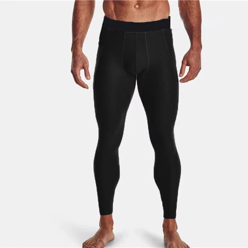 Men's Fitted Training Leggings for Gym and Running