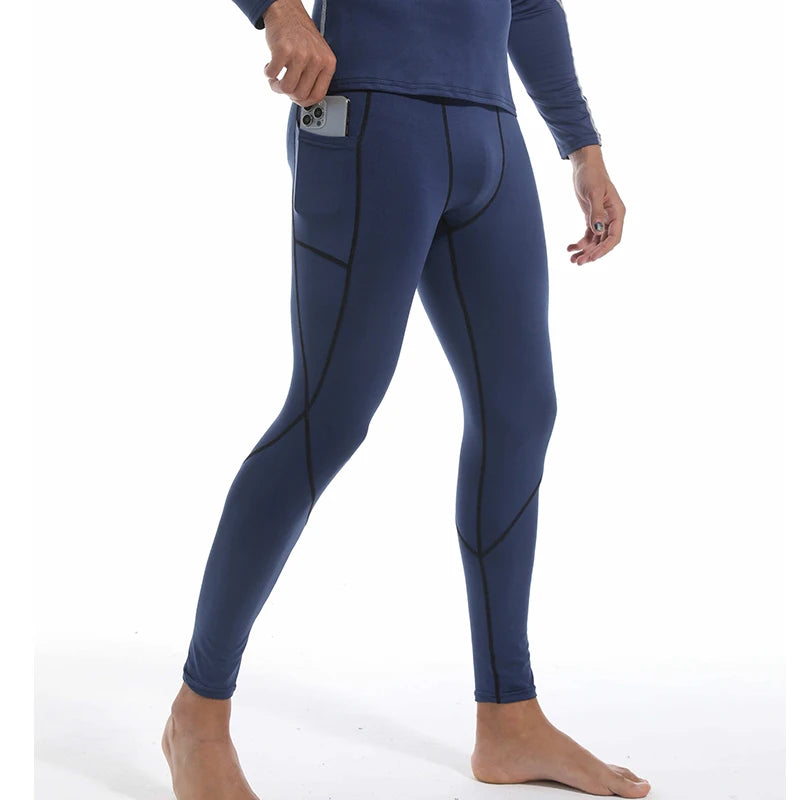 Men's Fitted Training Leggings for Gym and Running