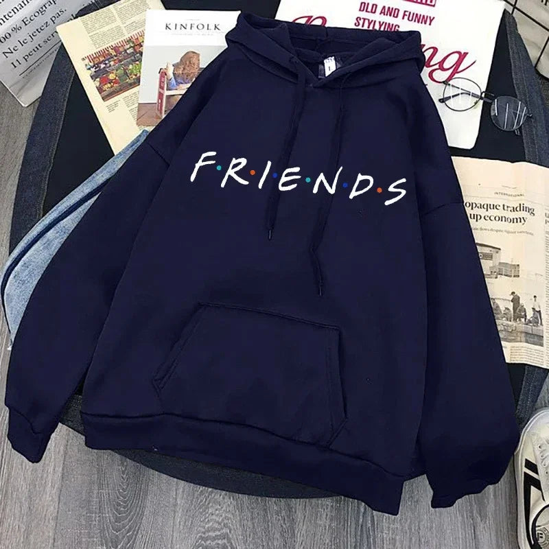 Letter Graphic Long Sleeve Pullover Casual Hoodie for Layering