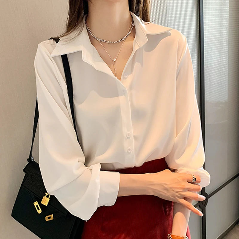 Women's Collared Long Sleeve Shirt