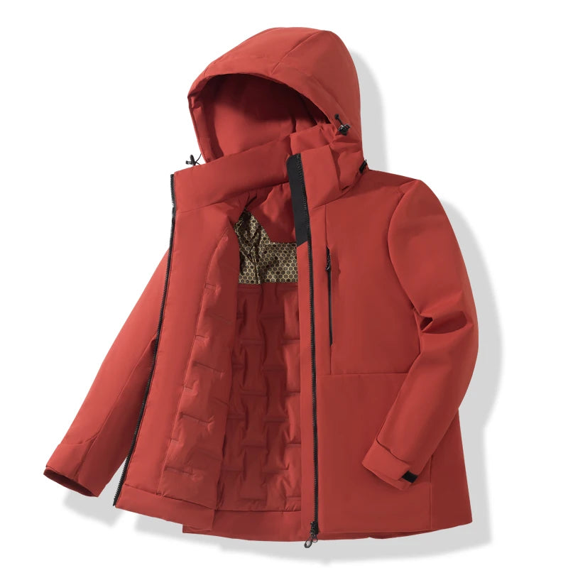 Waterproof Fleece Jackets Windproof Thermal Windbreaker Skiing Raincoat