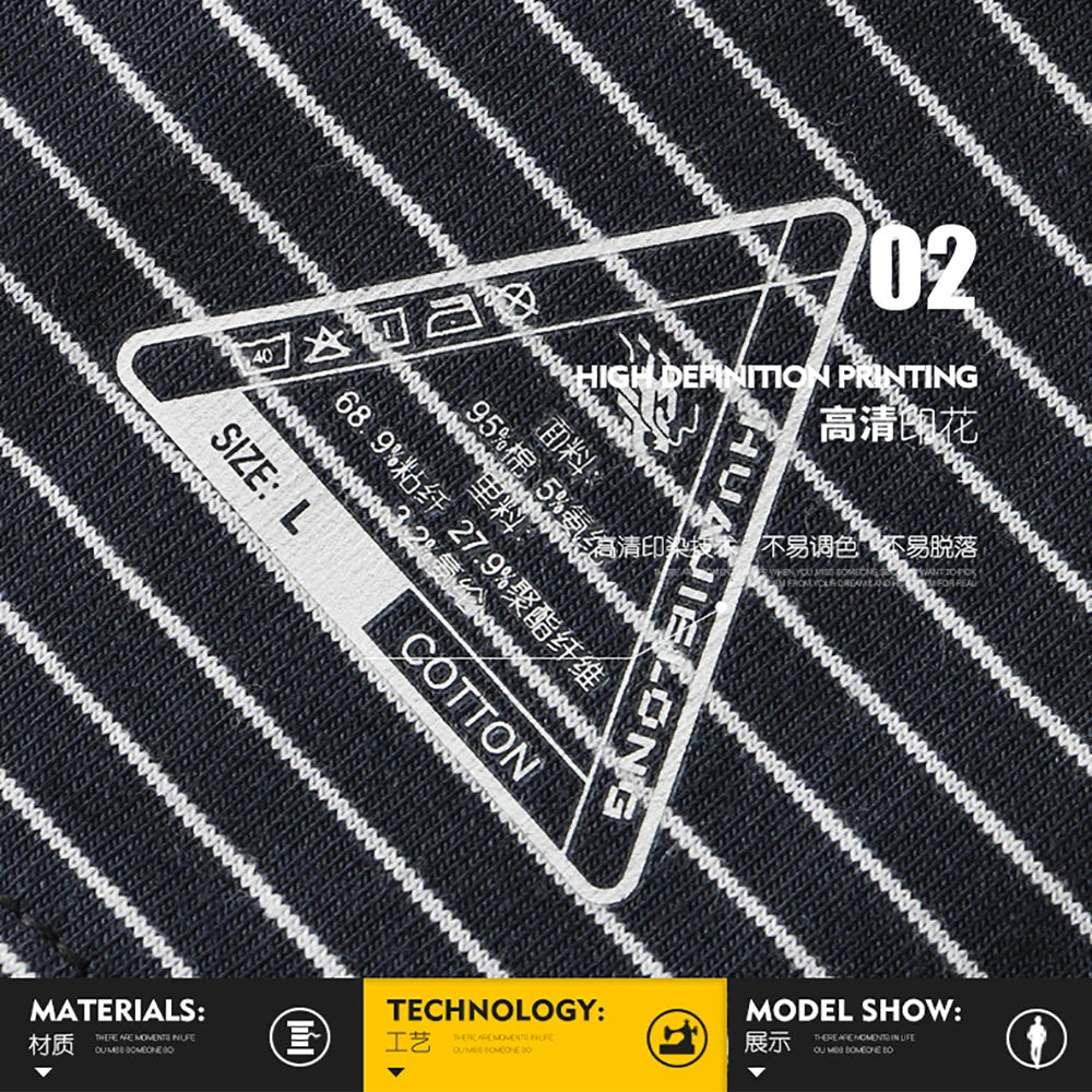 Men's Striped Elastic Waist Boxer Style Sleep Shorts