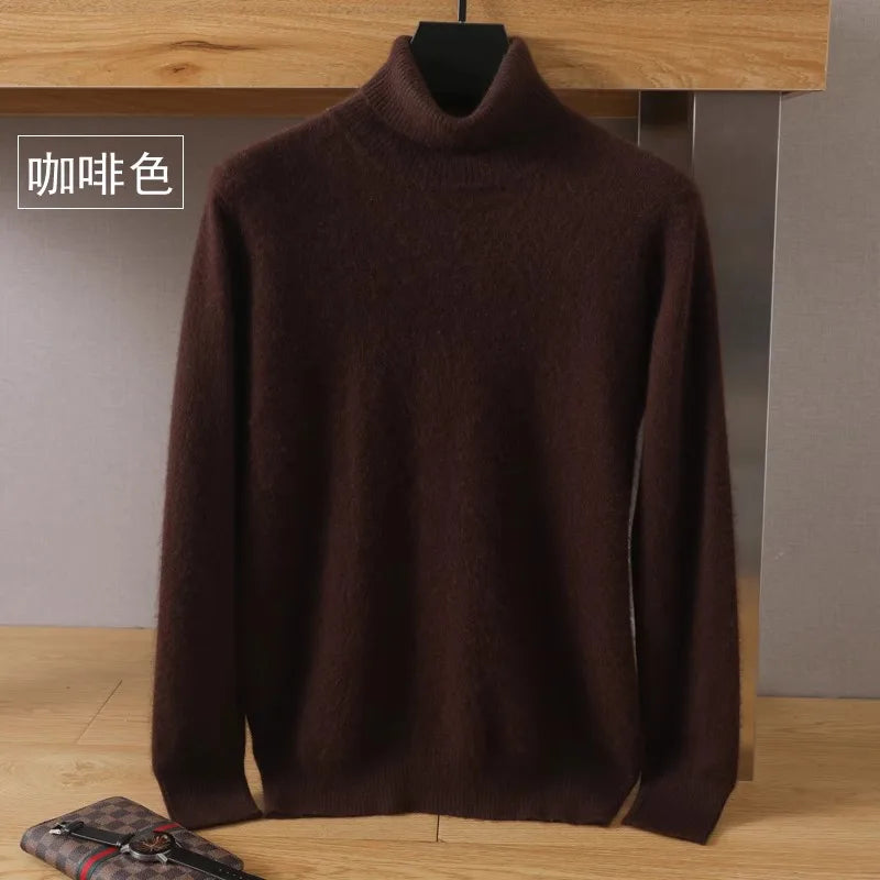 Men's Turtleneck Long Sleeve Knit Sweater