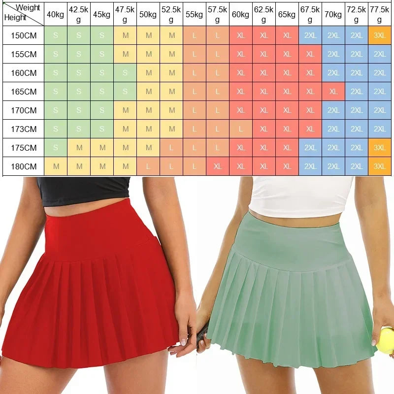 Women's Pleated Tennis Skort