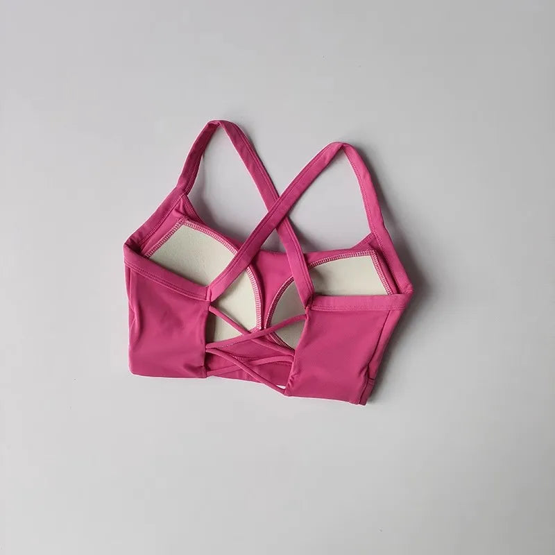 Women's Lace Up Back Sports Bra