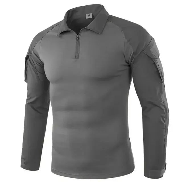 Men's Long-Sleeve Quarter-Zip Tactical Shirt