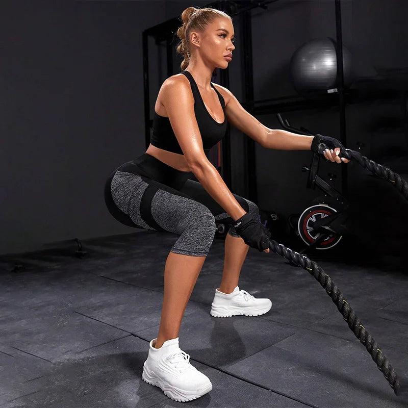 Women's Side Pocket Panelled Capri Leggings For Workout Outfits
