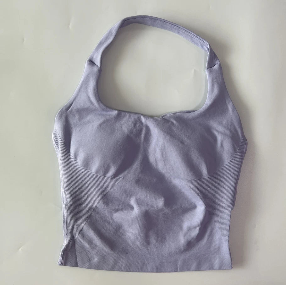 Women's Longline Tank And Shorts Yoga Set For Workout Outfits