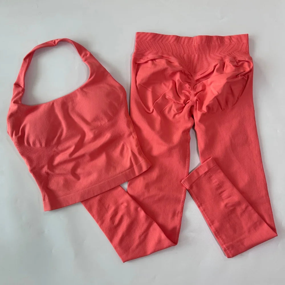 Women's Tank And Shorts Yoga Set For Workout Outfits