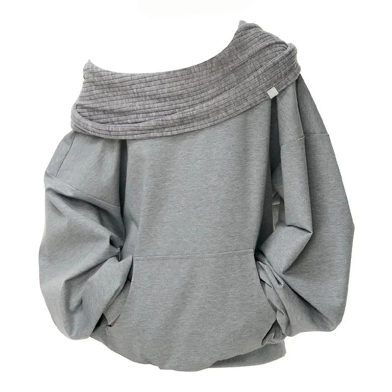 Long Sleeve Casual Pullover Sweatshirt with Original Style Options