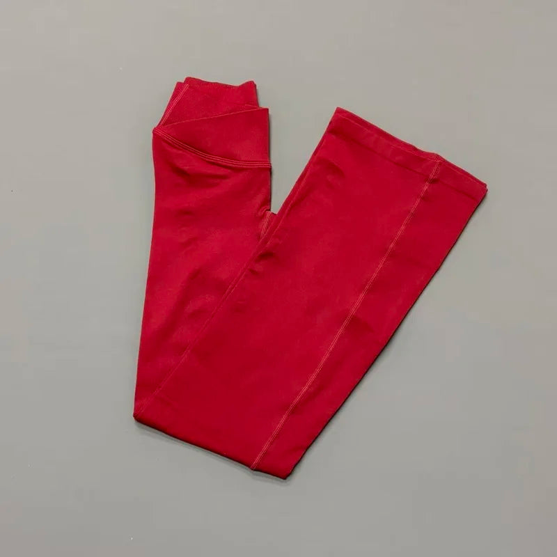 Women's Scrunch Flared Leggings For Workout Outfits And Layering