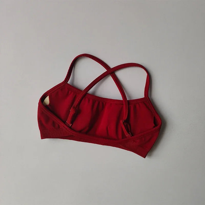 Women's Strappy Sports Bra with Separate Shorts Options