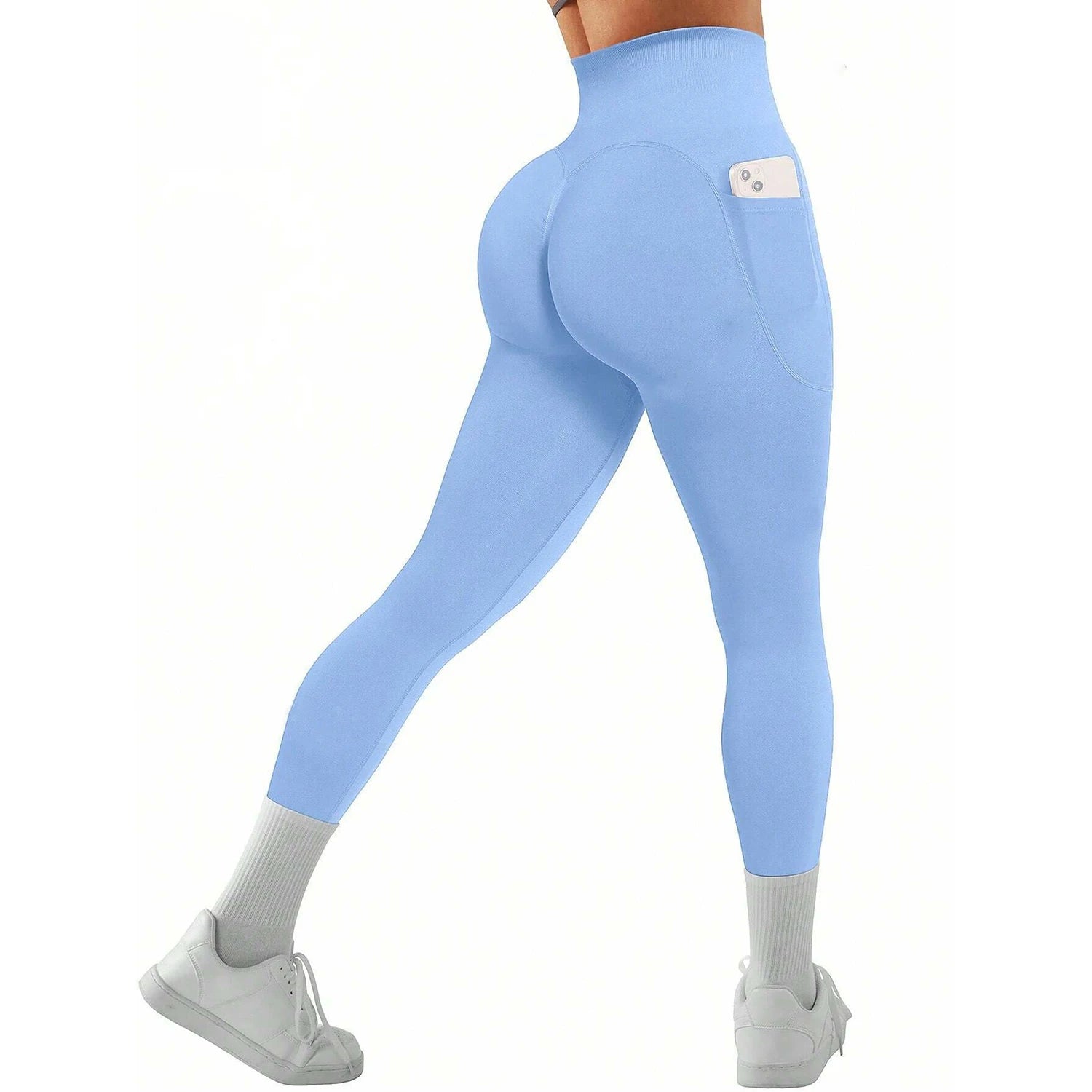 Women's Textured Side Pocket Panelled Capri Leggings For Workout Outfits