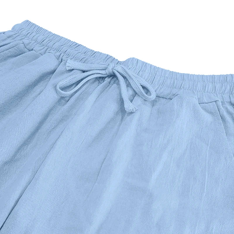 Full Length Loose Fit Casual Streetwear Drawstring Pants