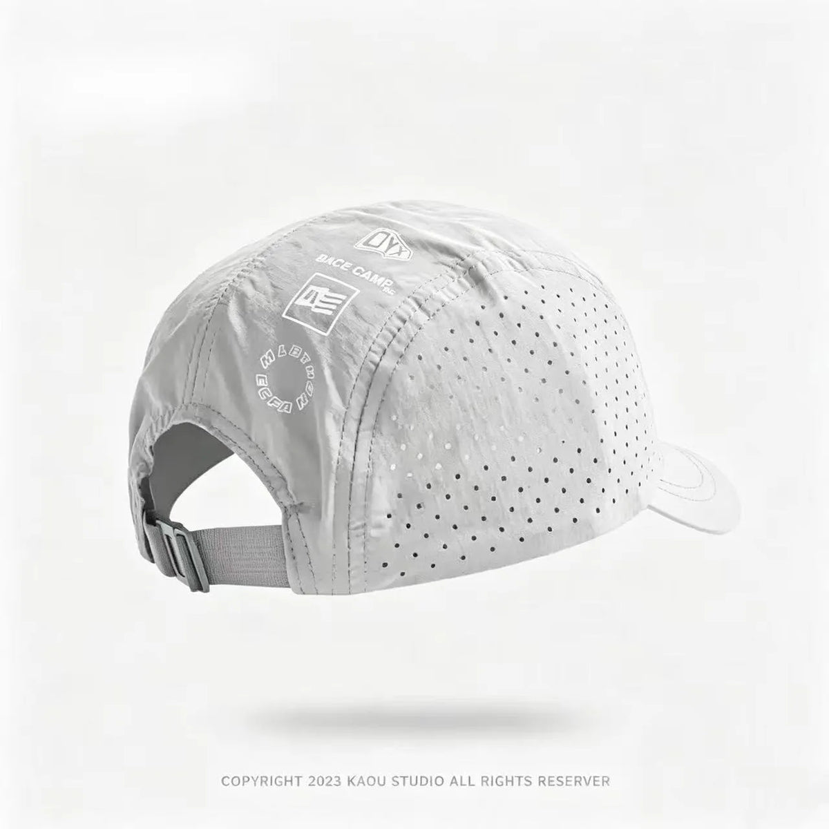 Short Brim Mesh Baseball Cap with Adjustable Back