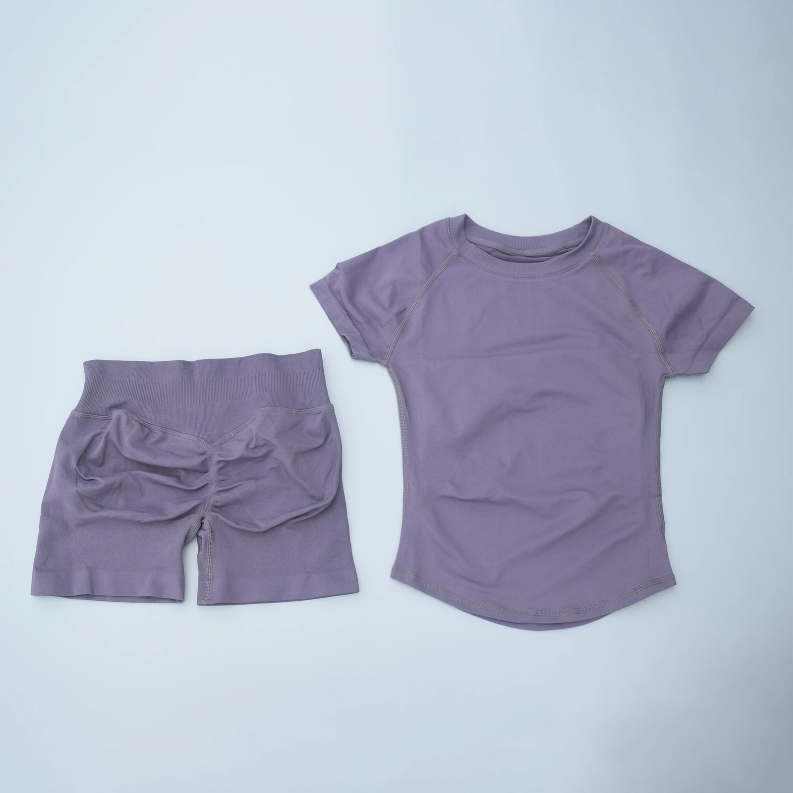 Women's Tee And Shorts Yoga Set For Workout Outfits