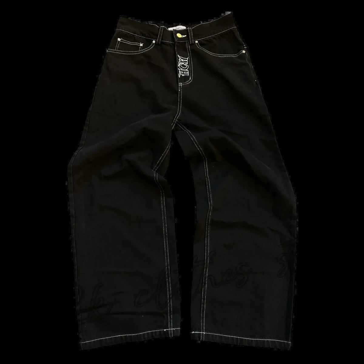 Men's Wide Leg Denim Jeans for Casual Everyday Wear