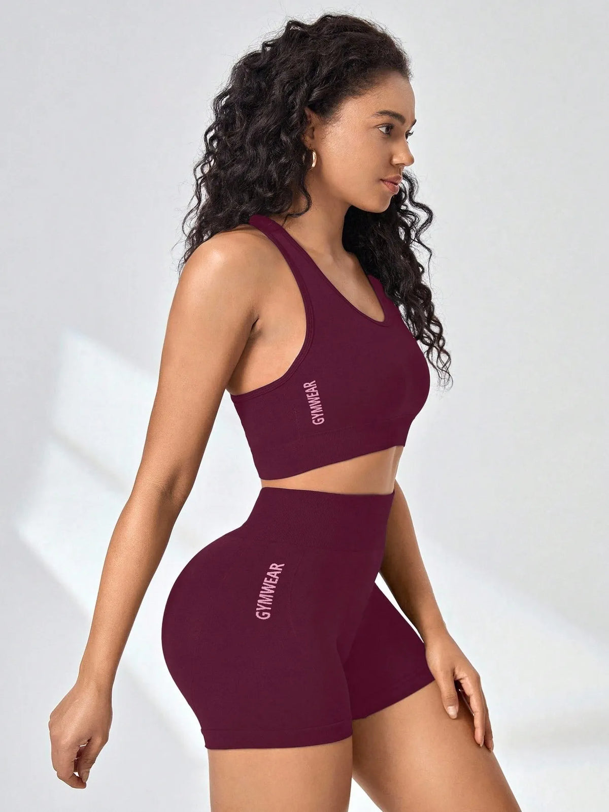 Women's Racerback Tank And Shorts Yoga Set For Workout Outfits
