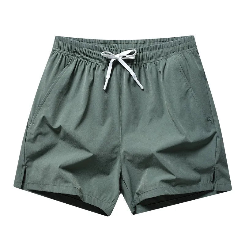 Men's Swim Shorts with Drawstring Waist and Pockets for Beach and Pool Wear