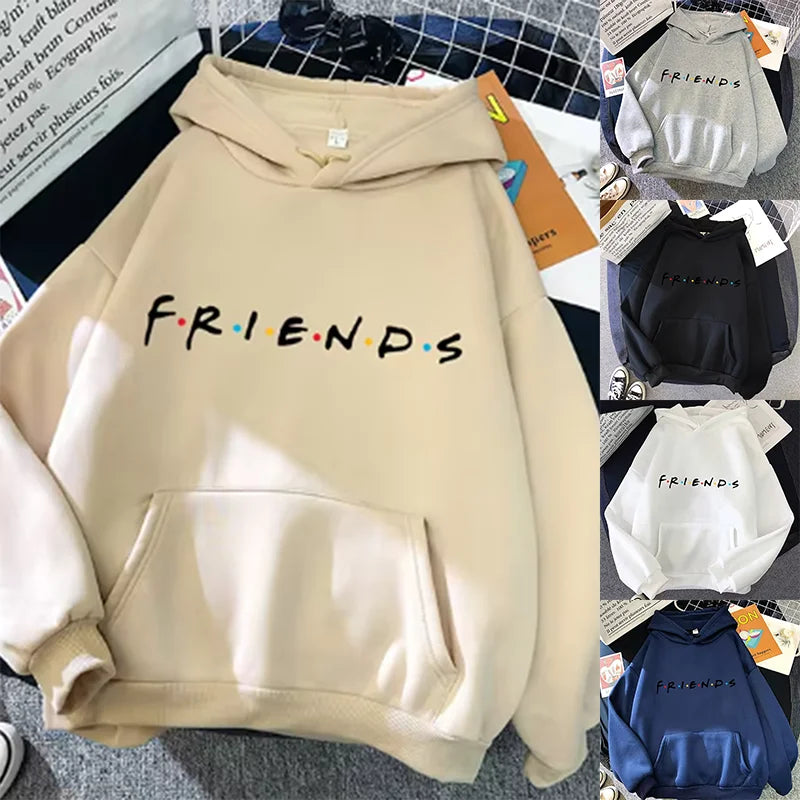 Letter Graphic Long Sleeve Pullover Casual Hoodie for Layering