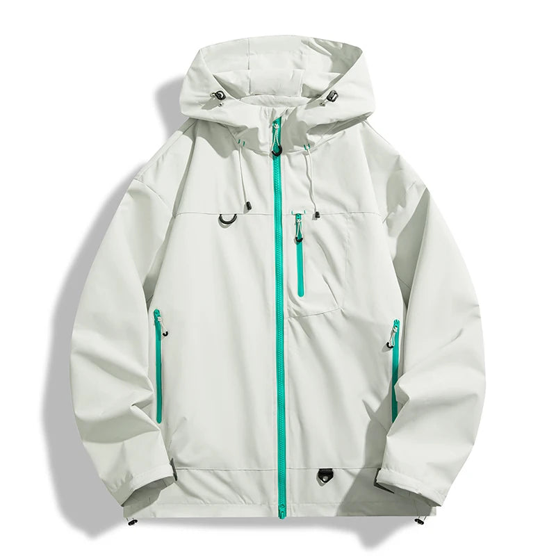 Hooded Single Layer Outdoor Windbreaker