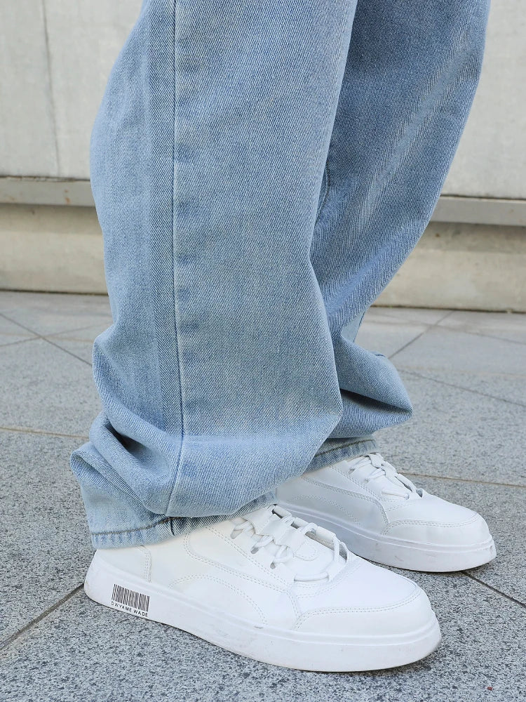 Men's Wide Leg Denim Jeans for Casual Everyday Wear