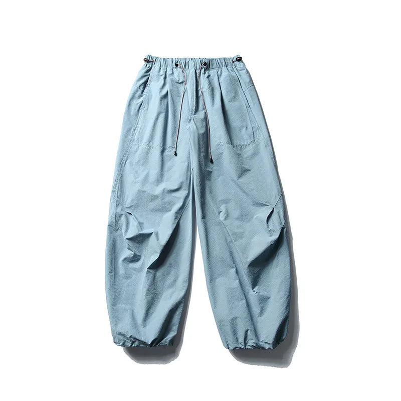 Men's Elastic Waist Loose Fit Casual Pants For Everyday Wear