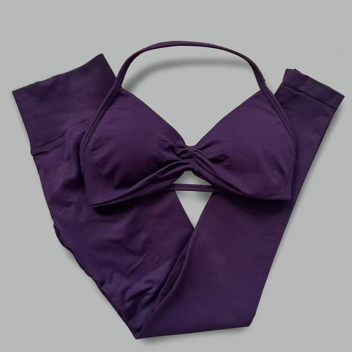 Women's Halter Bra And Leggings Yoga Set For Workout Outfits
