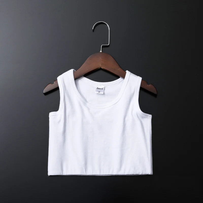 Pullover Chest Binder Shapewear with Sleeveless Design and a Cropped Underlayer Shape