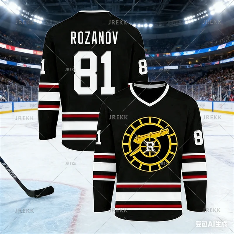Rivalry Player Number Graphic Long Sleeve Jersey For Sports Outfits