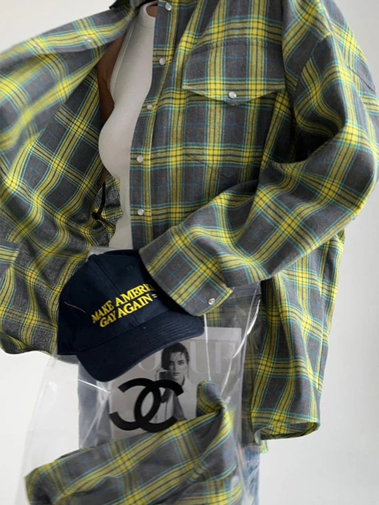 Women's Checked Long Sleeve Shirt