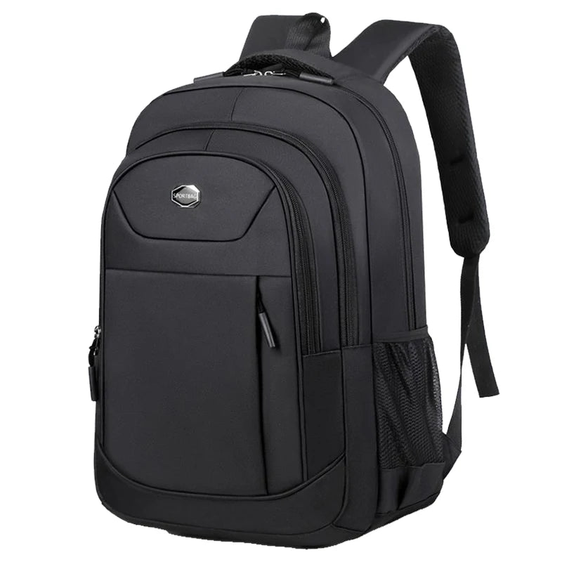 Everyday Commuter Backpack with Contrast Zippers and Multiple Front Pocket Styles