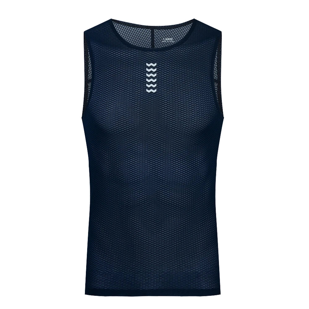 Sleeveless Crew Neck Cycling Base Layer Tank Top