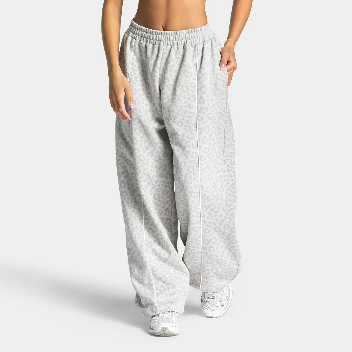 Women's Leopard Print Wide Leg Yoga Pants For Workout Outfits