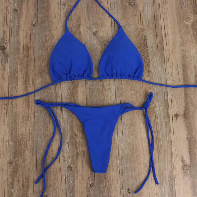 Solid Color Bikini