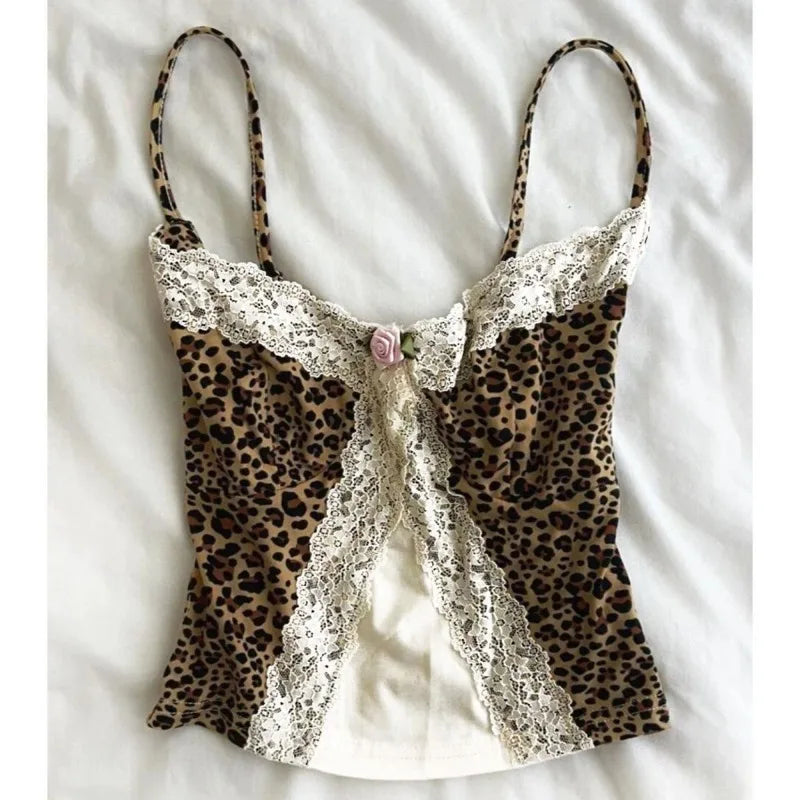 Women's Printed Polyester Camisole with Thin Straps and Multiple Graphic Styles