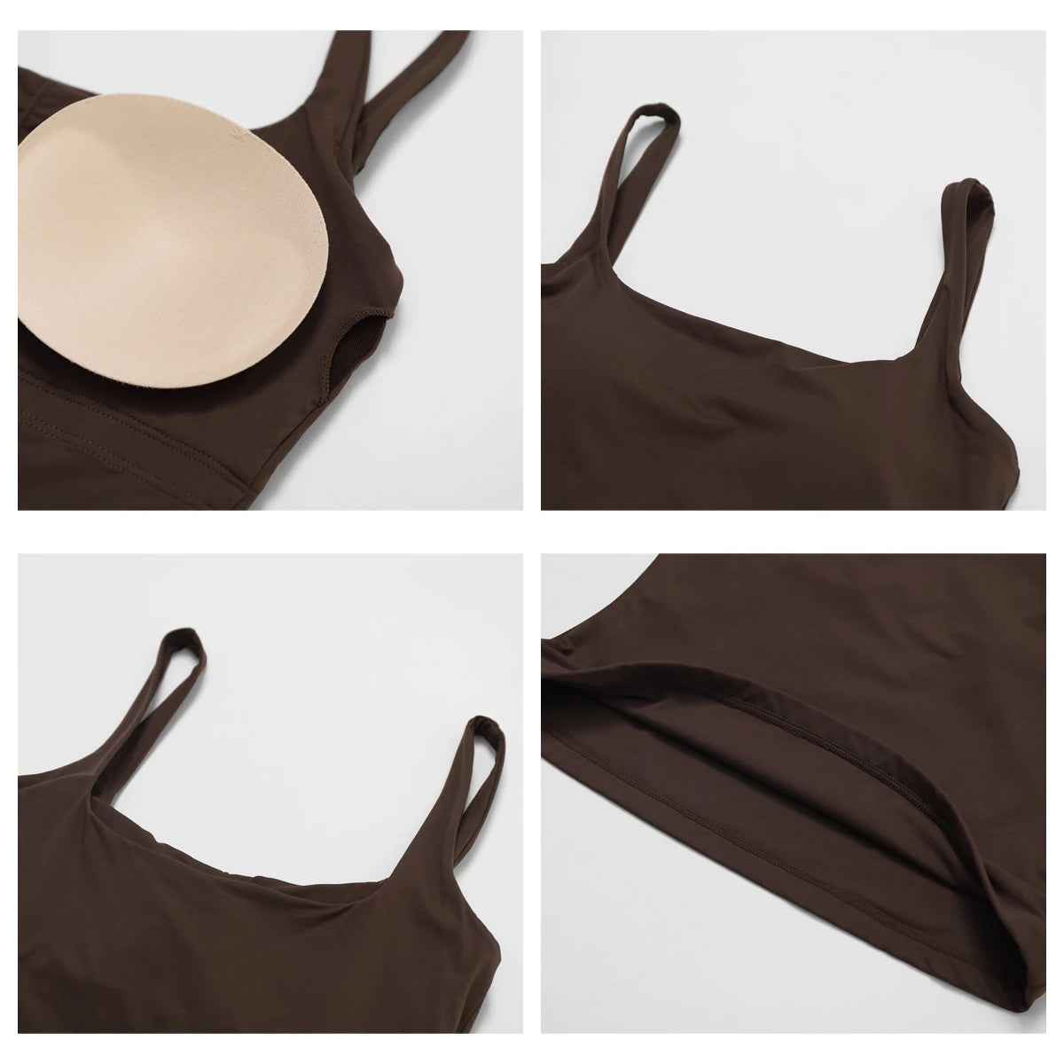 Women's Square Neck Fitted Tank Top