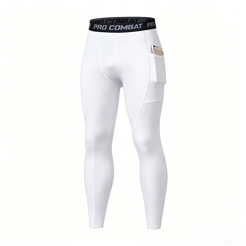 Men's Pocket Training Leggings for Gym and Running