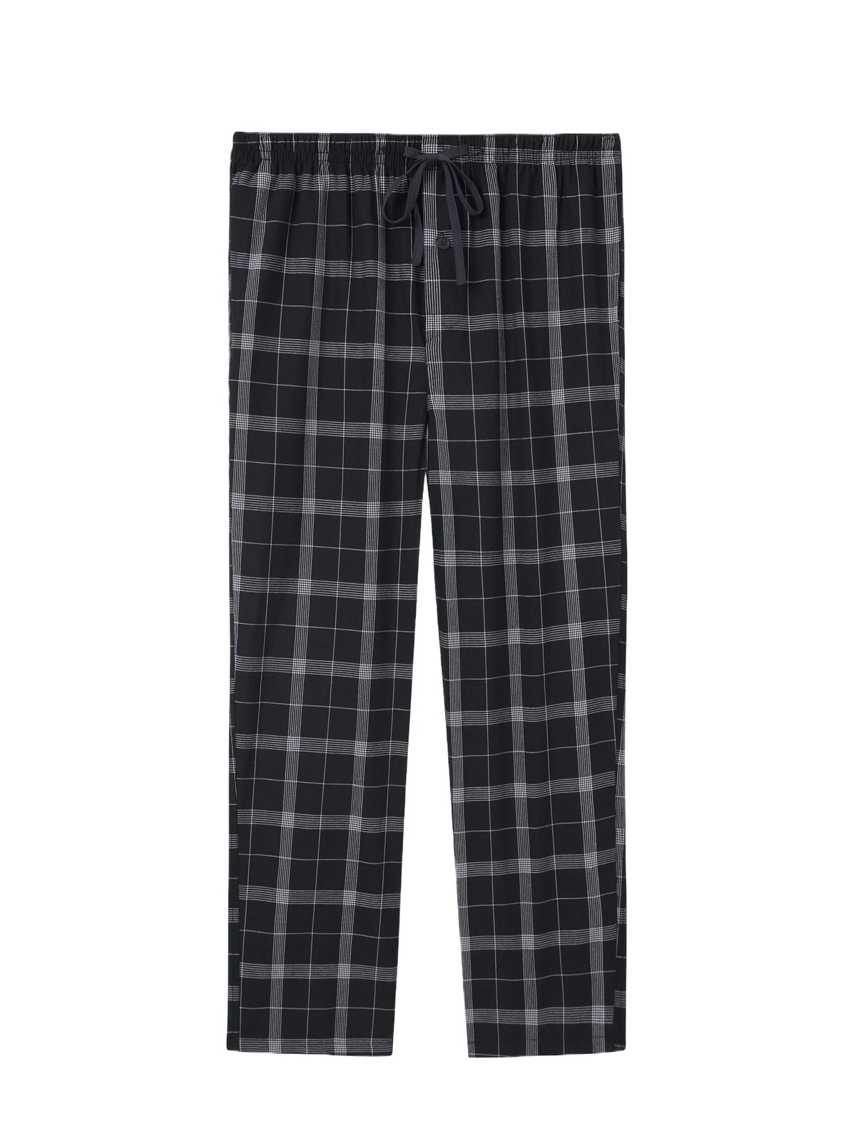 Men's Plaid Elastic Waist Straight Leg Lounge Pajama Pants