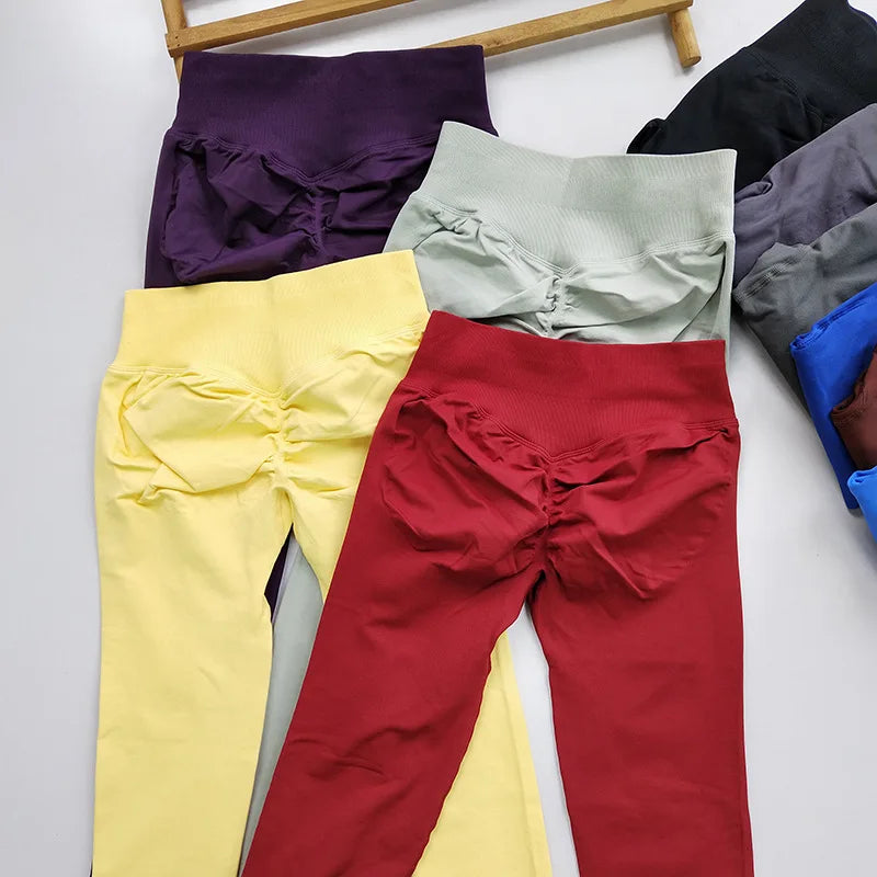 Women's Scrunch Capri Leggings For Workout Outfits And Layering