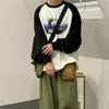 Vintage Hoodie Women Hip Hop Streetwear Oversized Sweatshirts Boyfriend Style Harajuku Retro Long Sleeve Pullover