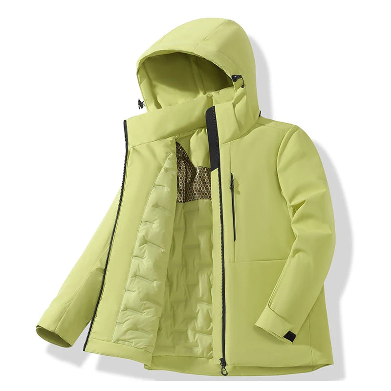 Waterproof Fleece Jackets Windproof Thermal Windbreaker Skiing Raincoat