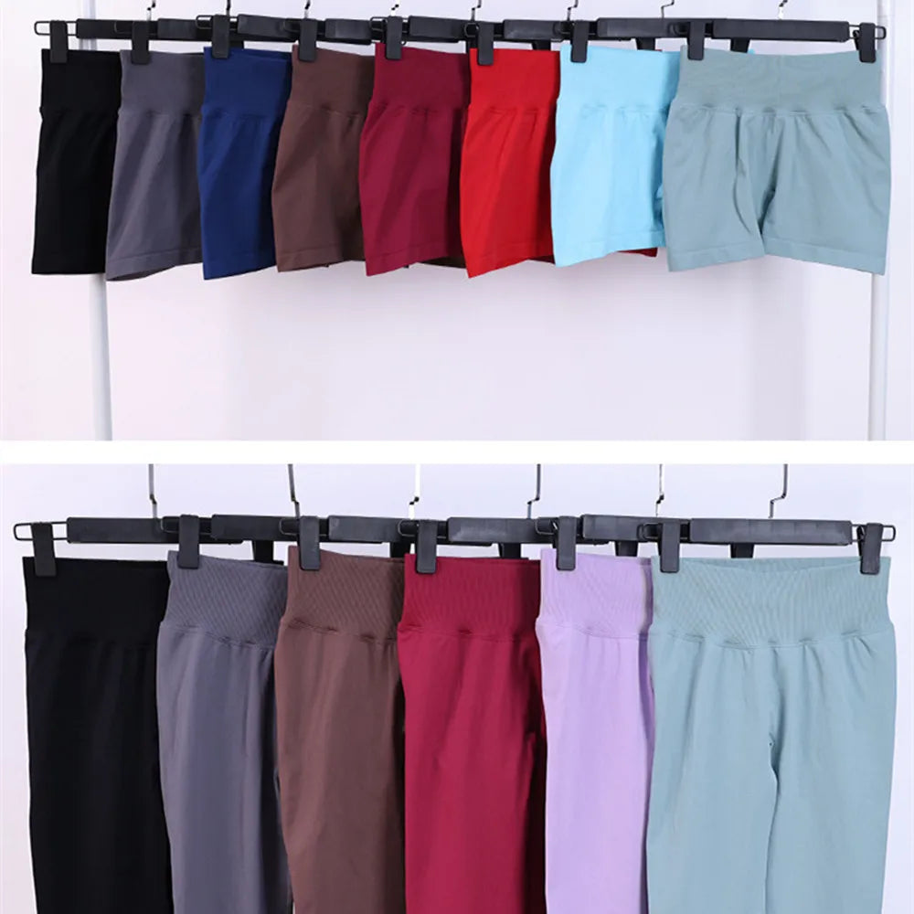 Women's Variable Sleeve Top And Bottoms Yoga Set