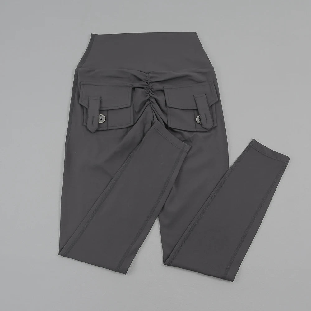 Women's Back Pocket Full Length Leggings For Workout Outfits