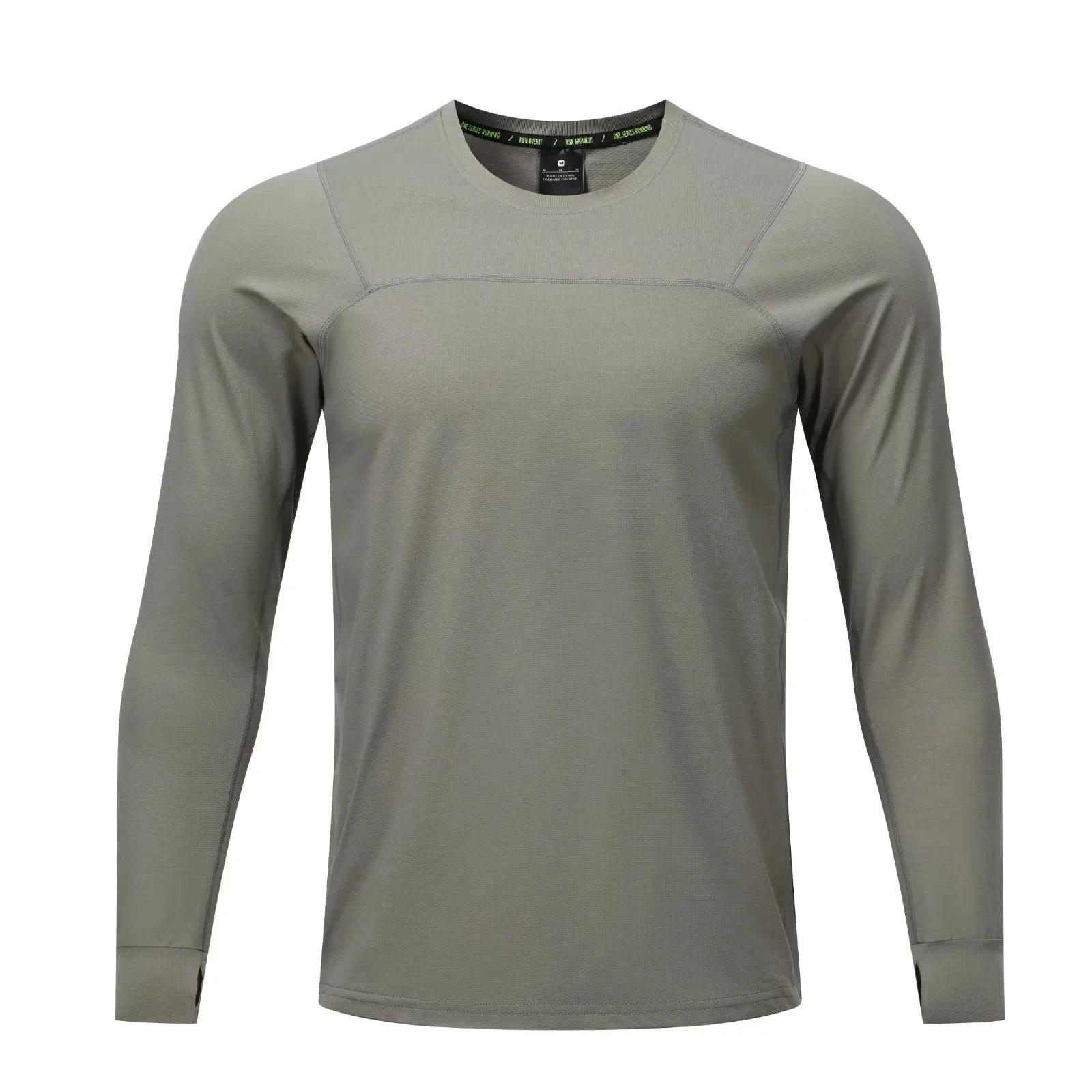 Crew Neck Long Sleeve Running Sports T Shirt Top