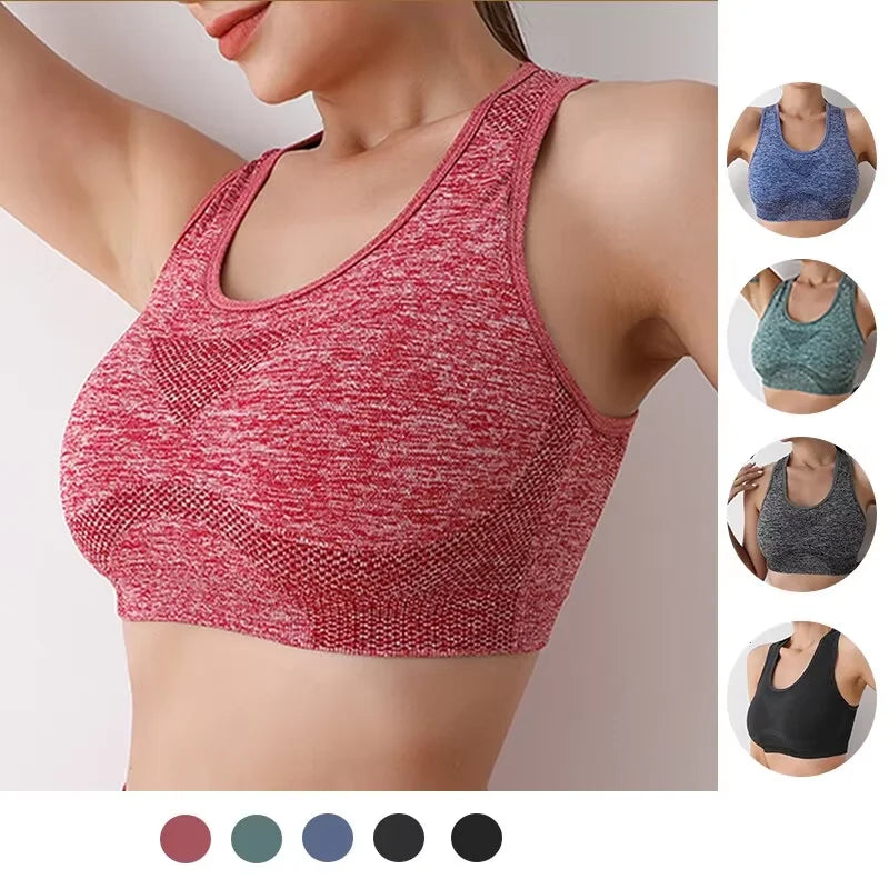 Women's Racerback Space Dye Sports Bra