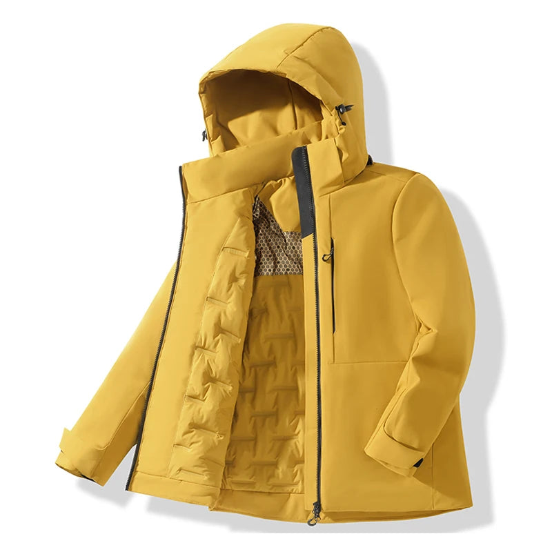 Waterproof Fleece Jackets Windproof Thermal Windbreaker Skiing Raincoat