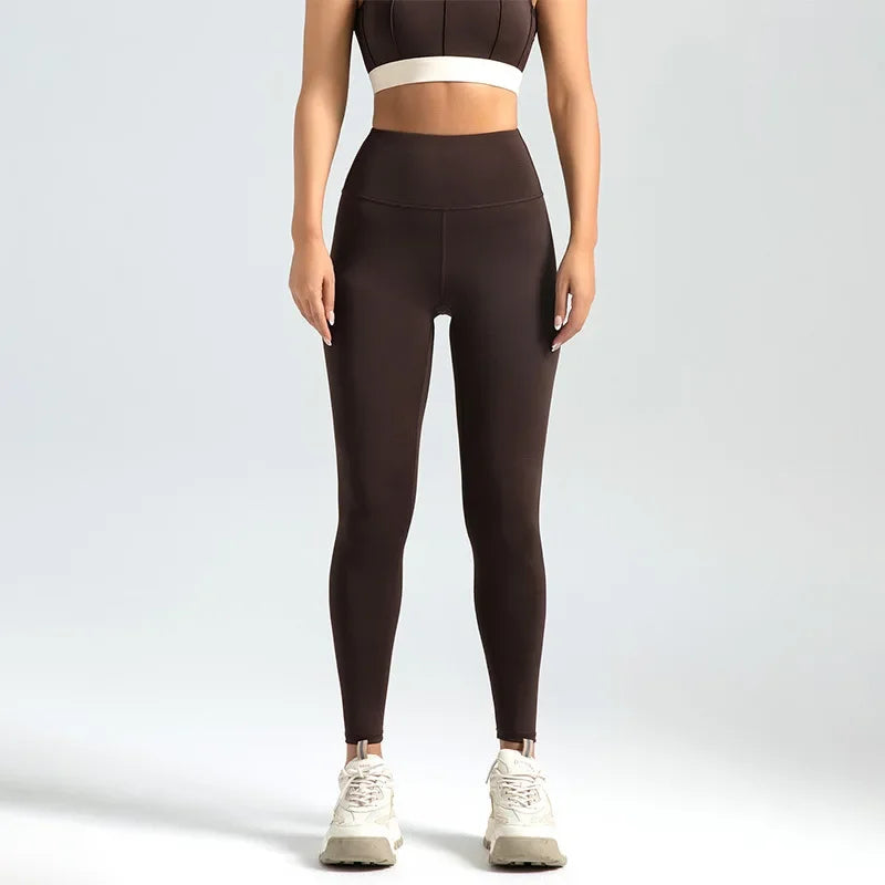 Women's High-Waist Stretch Ankle-Length Workout Leggings